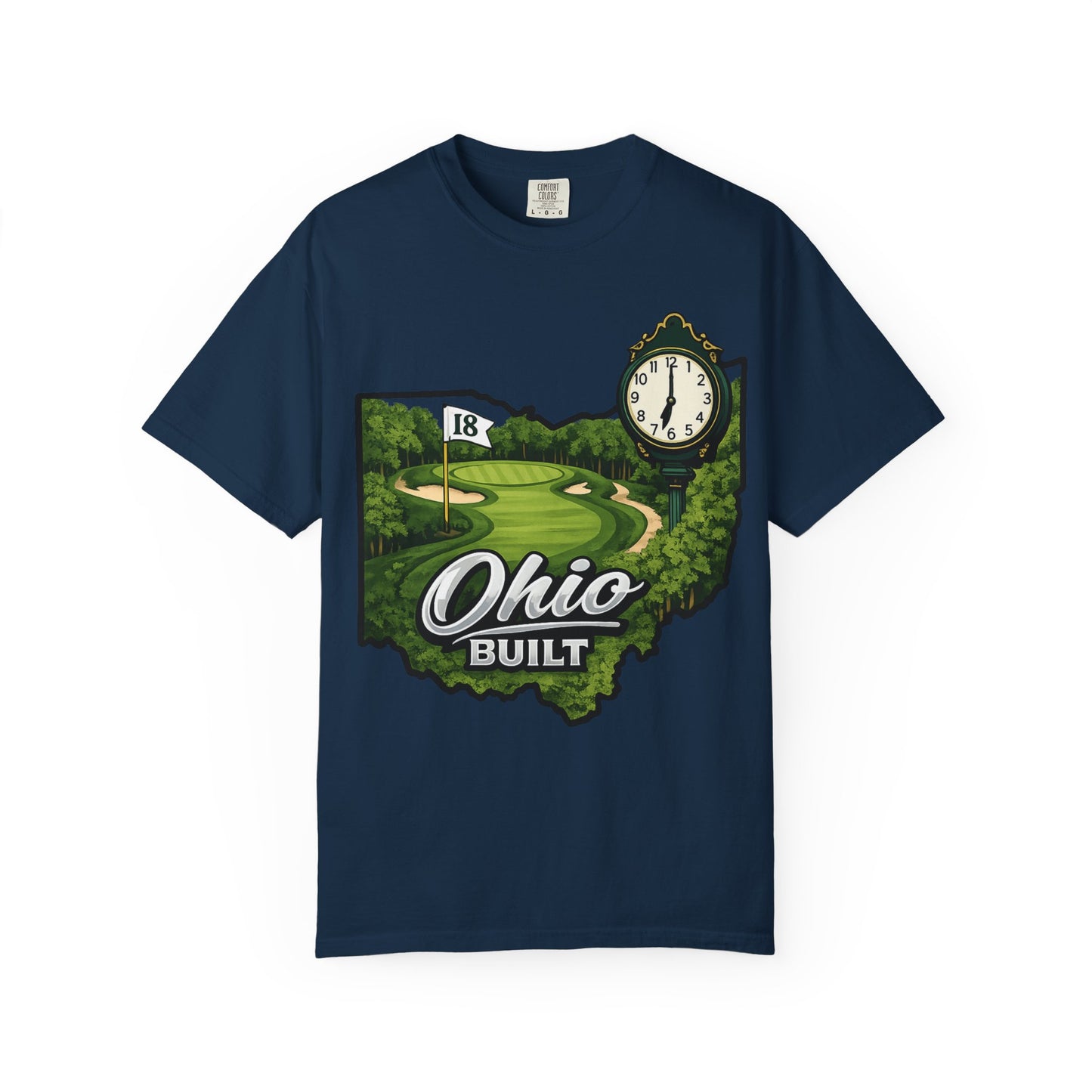 Ohio Built Golf T-Shirt — Vintage Course Map Tee