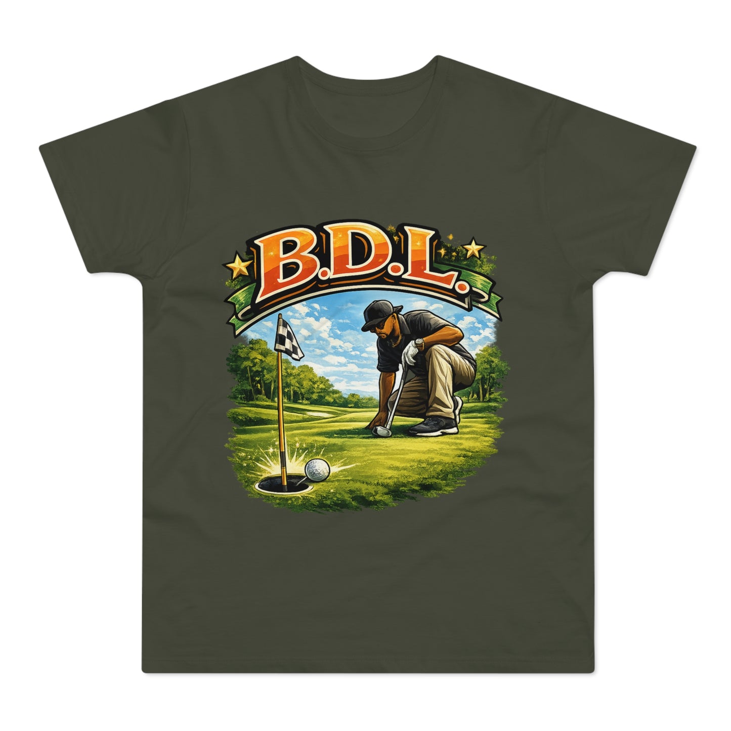 Golf Player Graphic T-Shirt — B.D.L. Vintage Golf Design