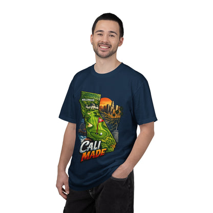 Cali Made T-Shirt — California Golf & Cityscape Tee