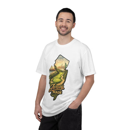 Jersey Made T-Shirt — New Jersey Scenic State Map Graphic Tee