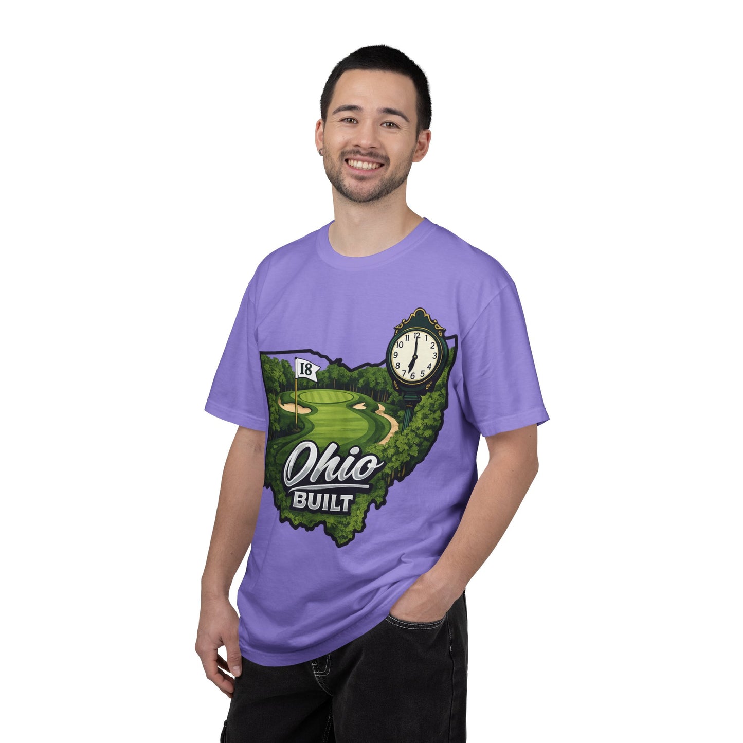 Ohio Built Golf T-Shirt — Vintage Course Map Tee