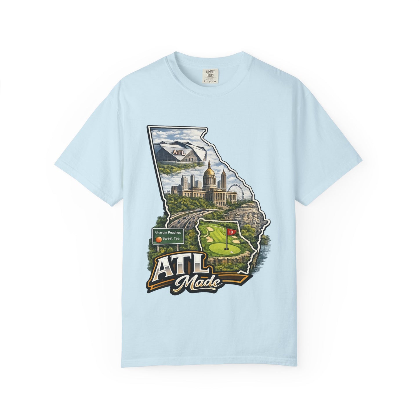 Atlanta Golf Map T-Shirt — ATL Made Vintage Cityscape Tee