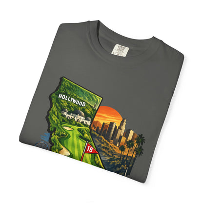 Cali Made T-Shirt — California Golf & Cityscape Tee