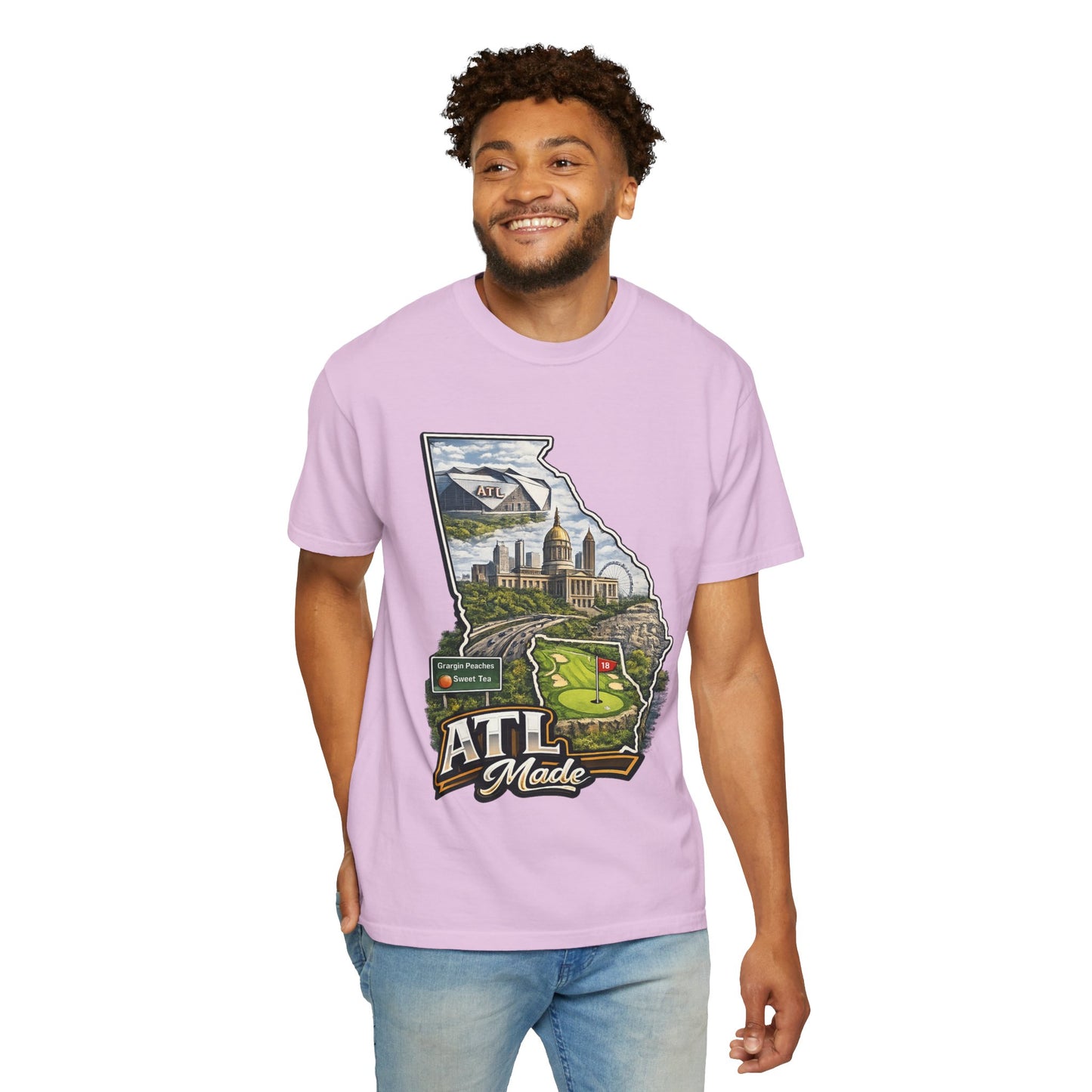 Atlanta Golf Map T-Shirt — ATL Made Vintage Cityscape Tee