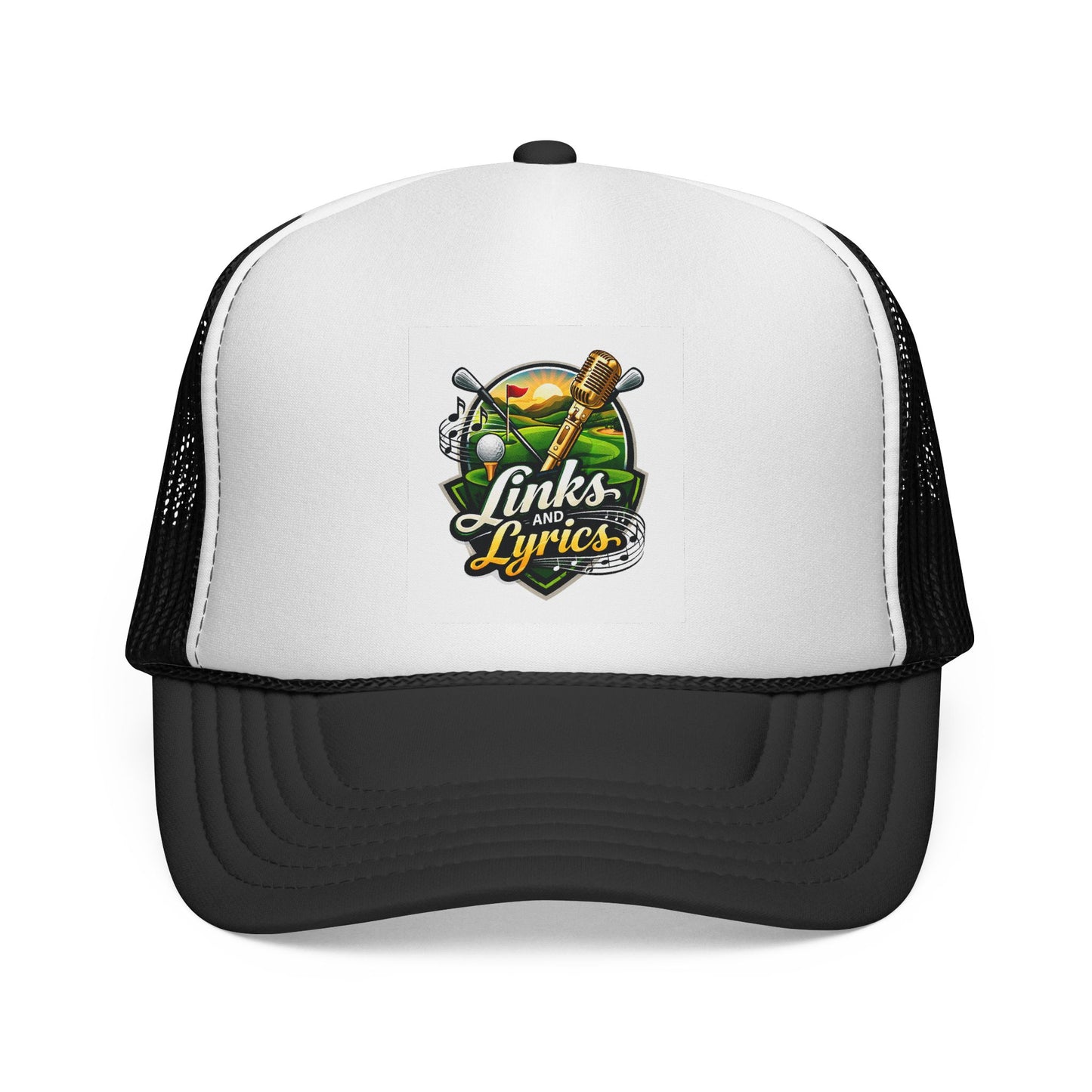 Links & Lyrics Trucker Hat — Golf and Music Vintage Mesh Cap