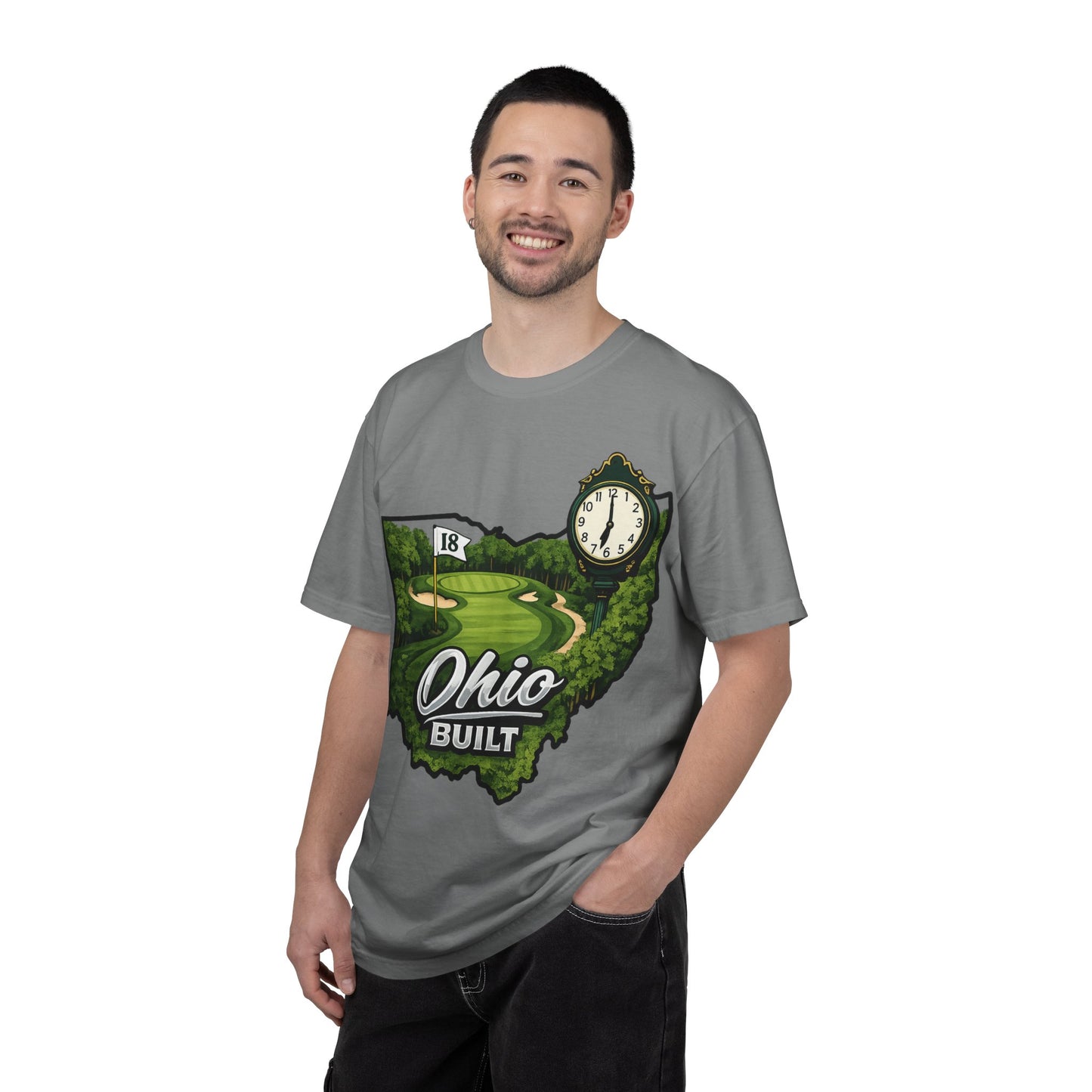 Ohio Built Golf T-Shirt — Vintage Course Map Tee