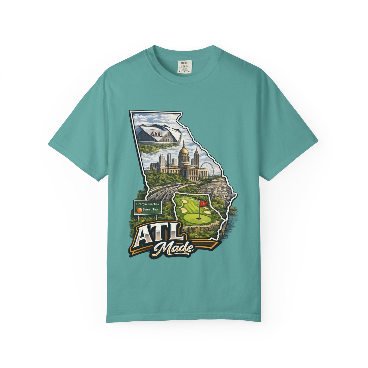 Atlanta Golf Map T-Shirt — ATL Made Vintage Cityscape Tee