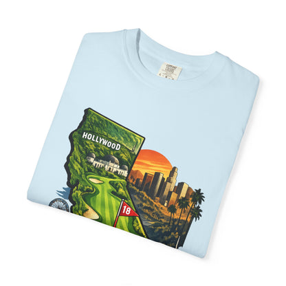 Cali Made T-Shirt — California Golf & Cityscape Tee
