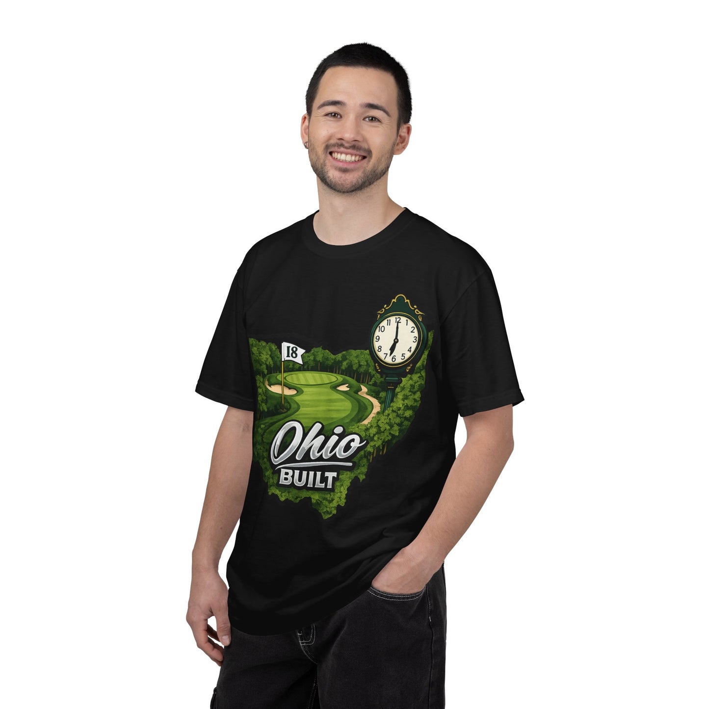 Ohio Built Golf T-Shirt — Vintage Course Map Tee