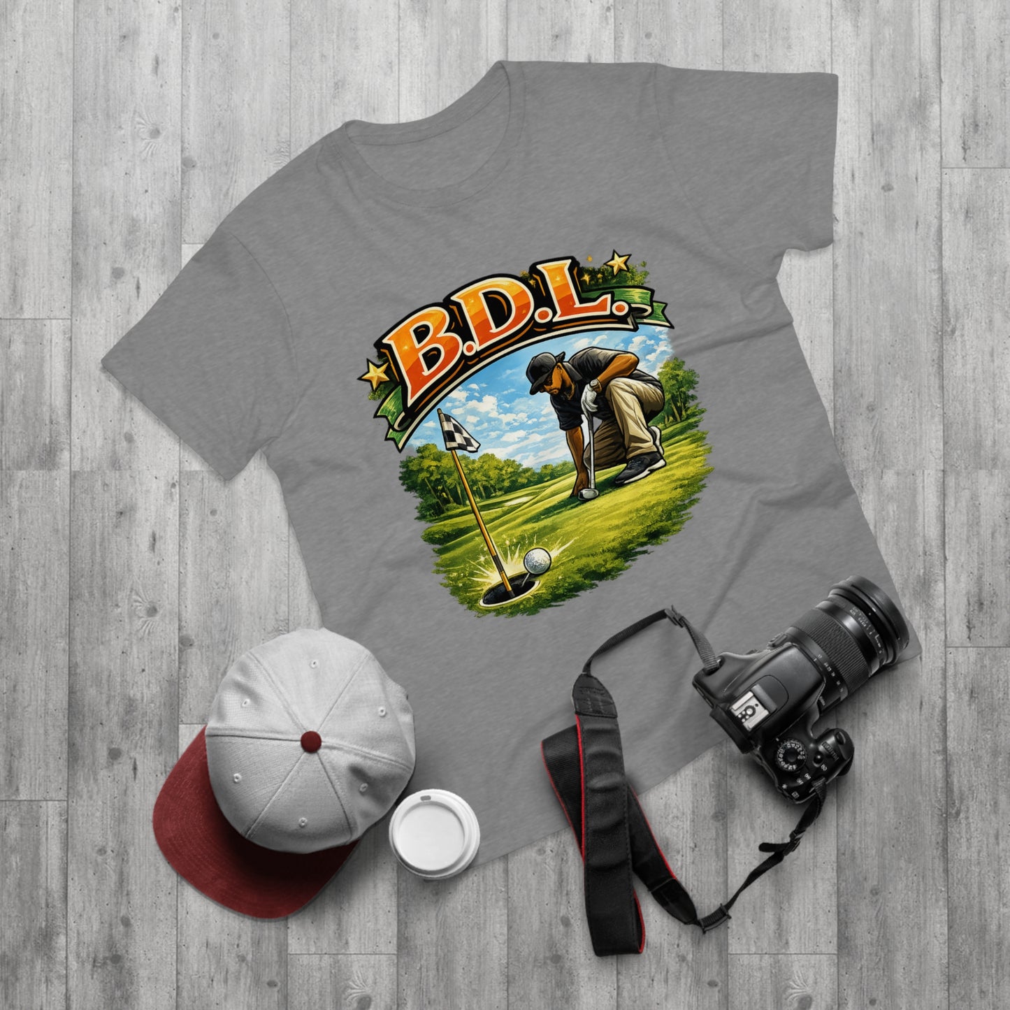 Golf Player Graphic T-Shirt — B.D.L. Vintage Golf Design
