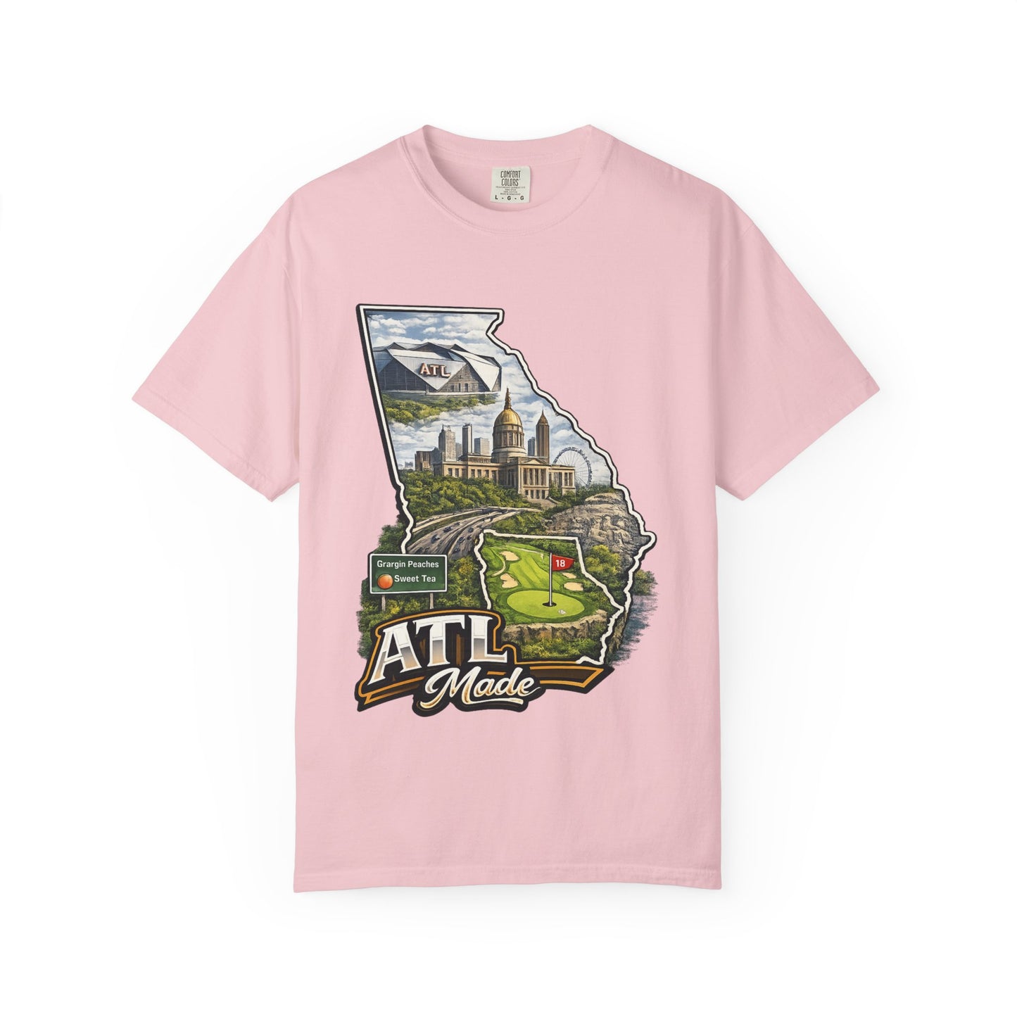 Atlanta Golf Map T-Shirt — ATL Made Vintage Cityscape Tee