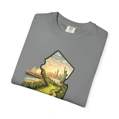 Jersey Made T-Shirt — New Jersey Scenic State Map Graphic Tee