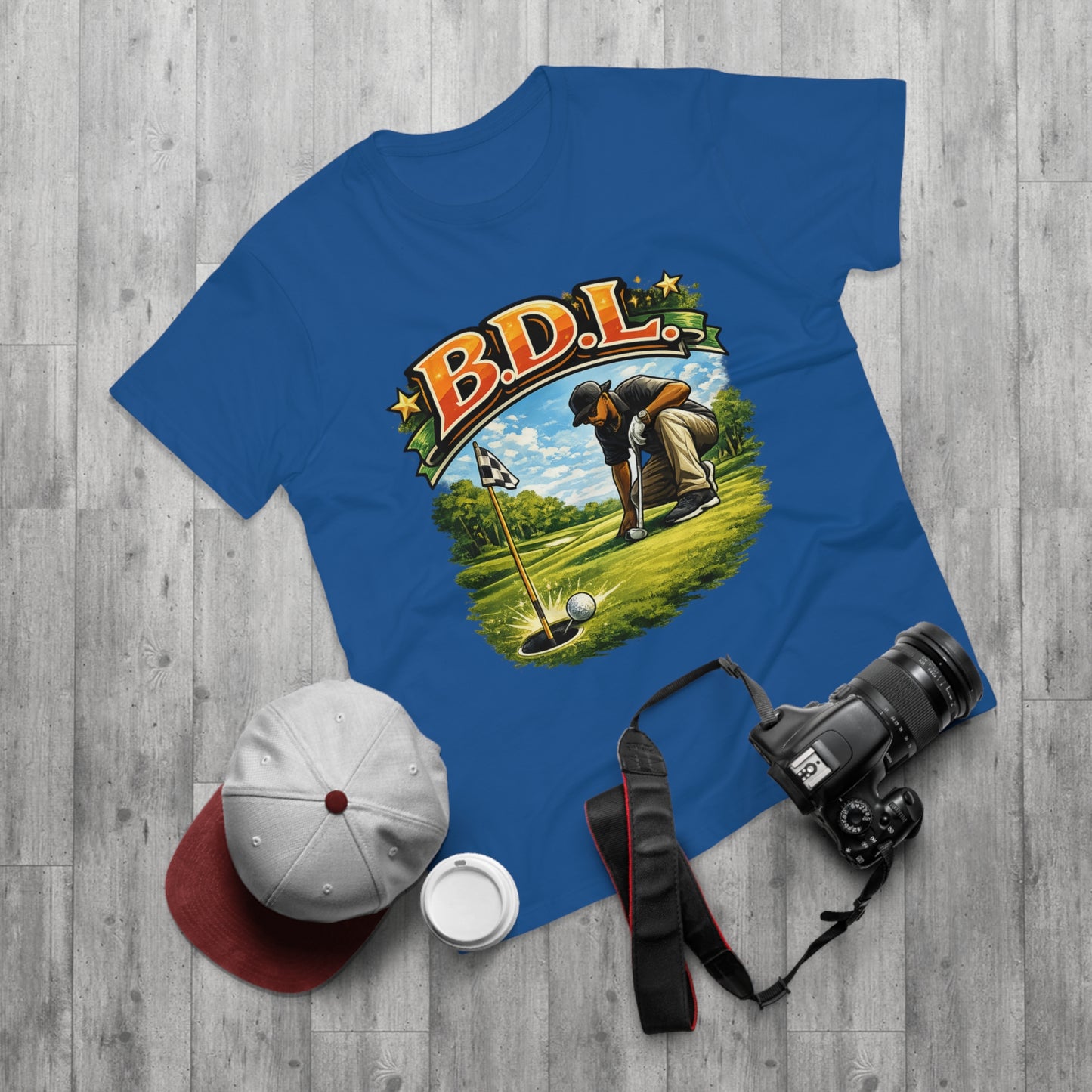 Golf Player Graphic T-Shirt — B.D.L. Vintage Golf Design
