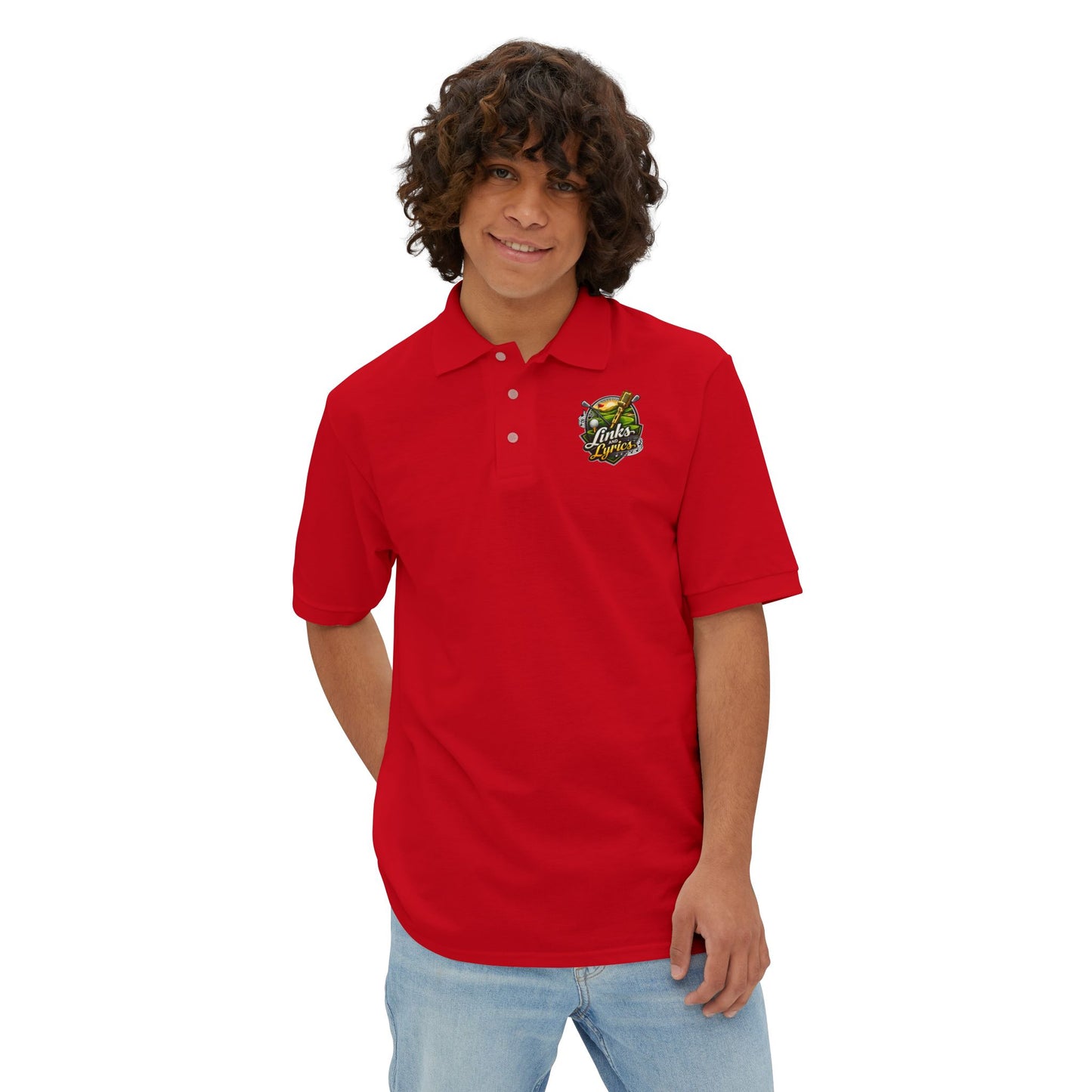 ATL Made Georgia Polo Shirt — Atlanta State Map Golf & Cityscape Chest Logo