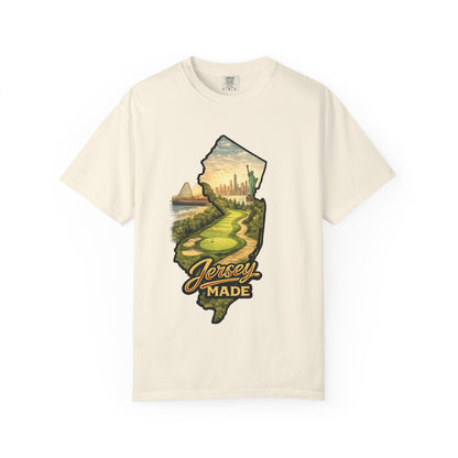 Jersey Made T-Shirt — New Jersey Scenic State Map Graphic Tee