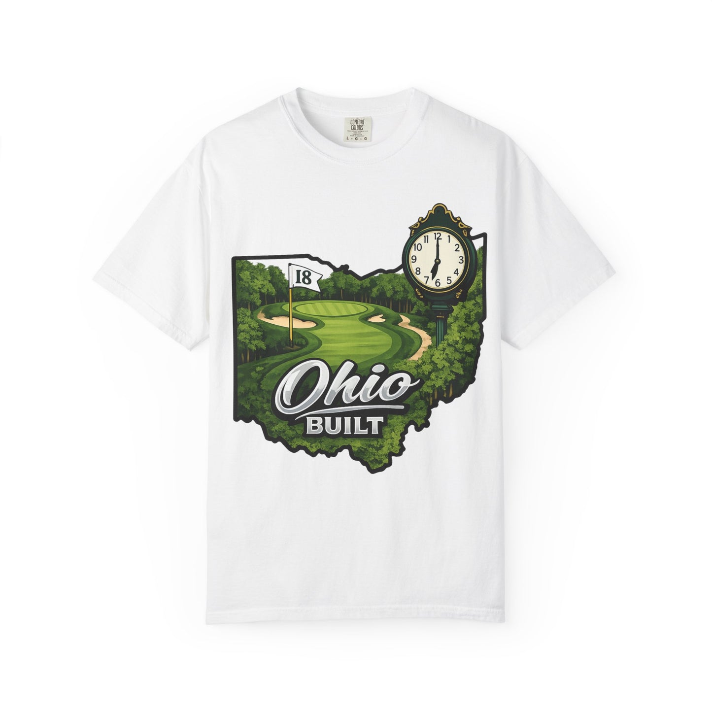 Ohio Built Golf T-Shirt — Vintage Course Map Tee