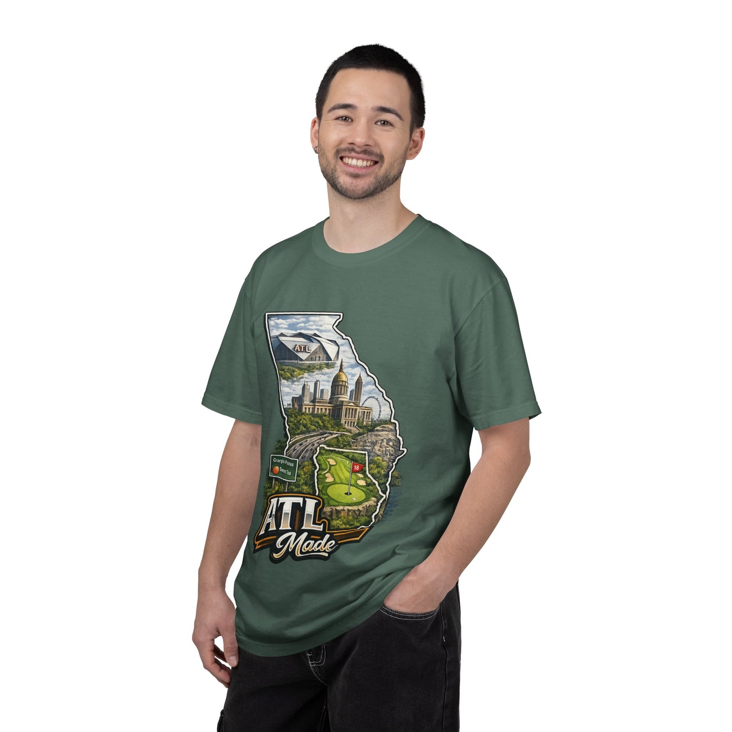 Atlanta Golf Map T-Shirt — ATL Made Vintage Cityscape Tee