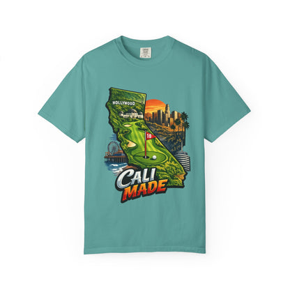 Cali Made T-Shirt — California Golf & Cityscape Tee