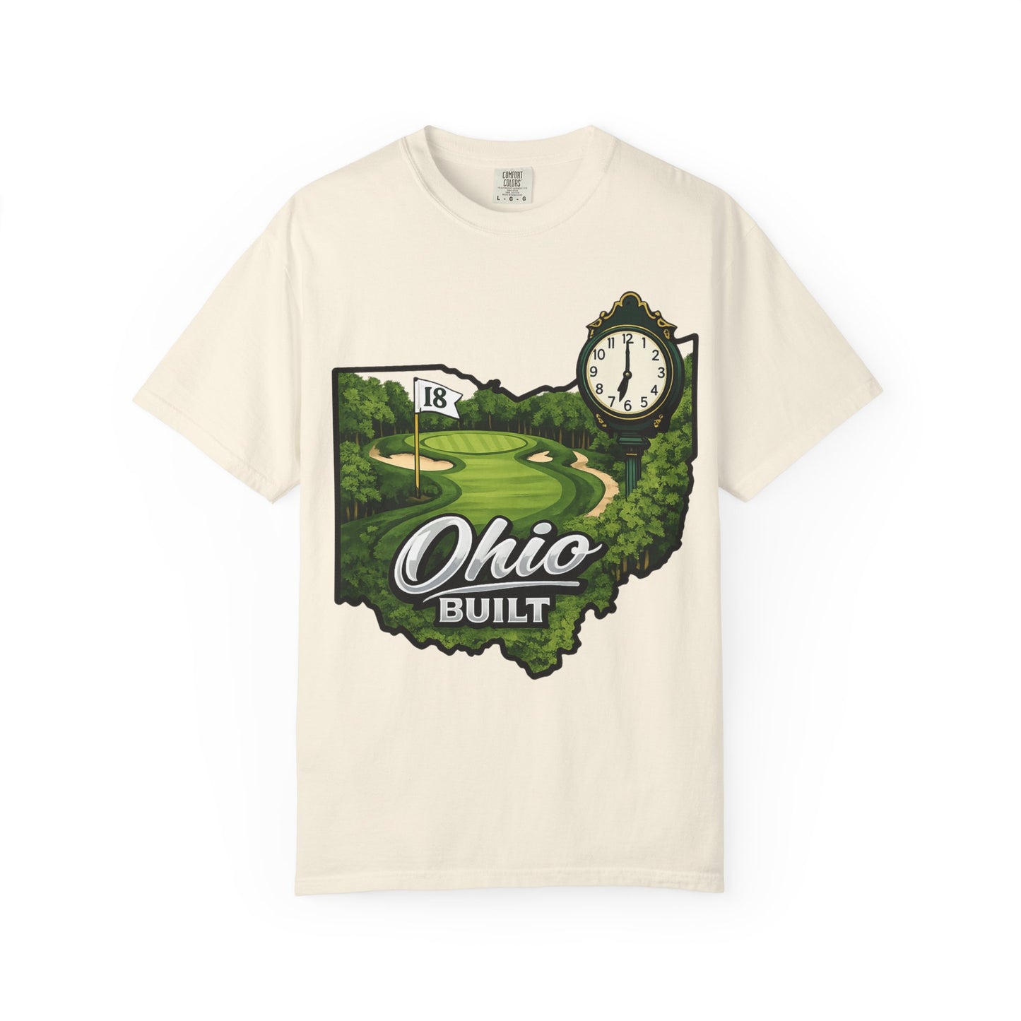 Ohio Built Golf T-Shirt — Vintage Course Map Tee