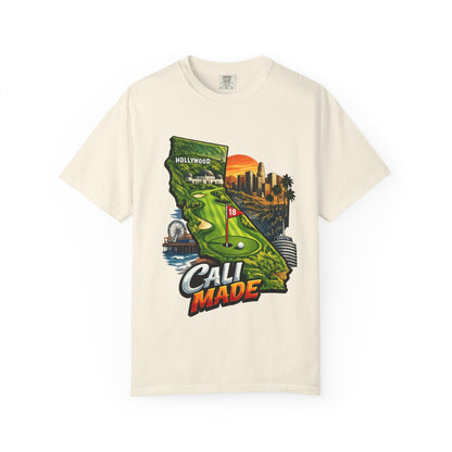 Cali Made T-Shirt — California Golf & Cityscape Tee