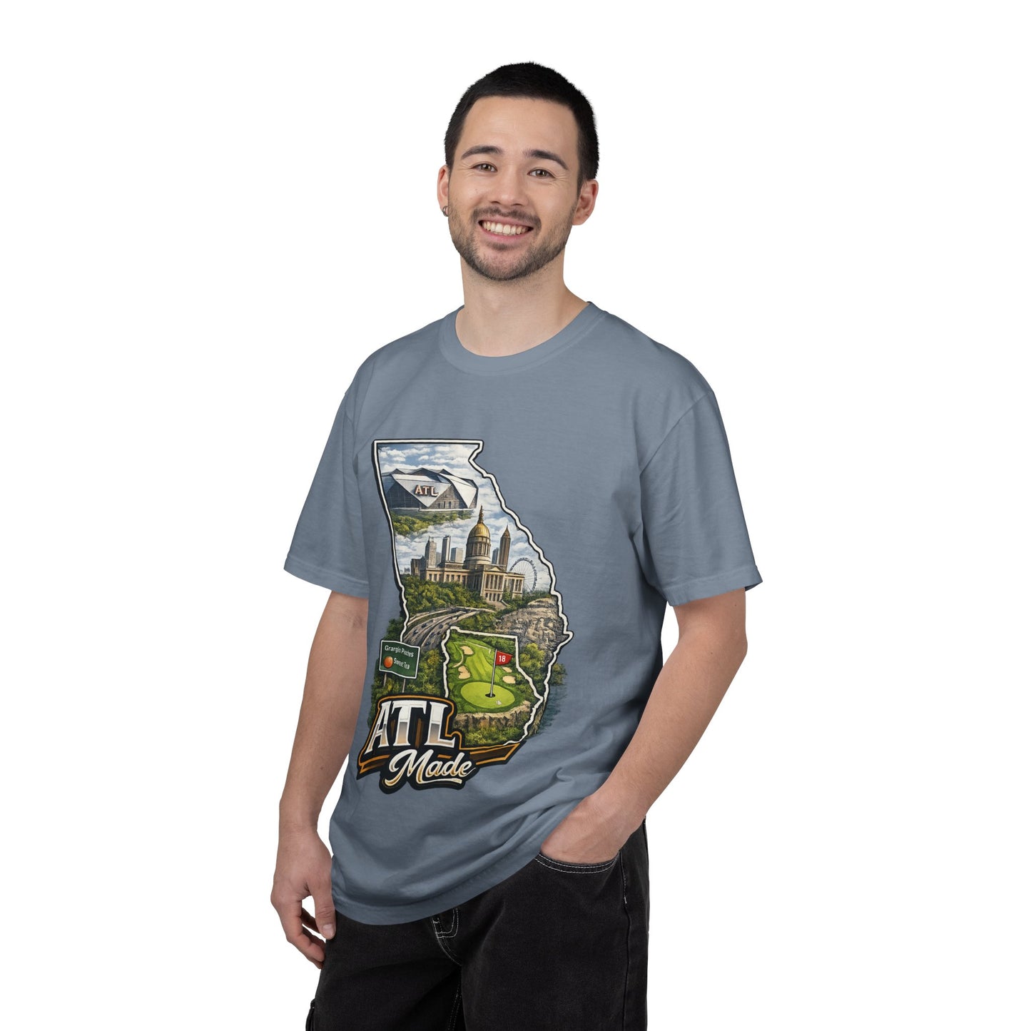 Atlanta Golf Map T-Shirt — ATL Made Vintage Cityscape Tee