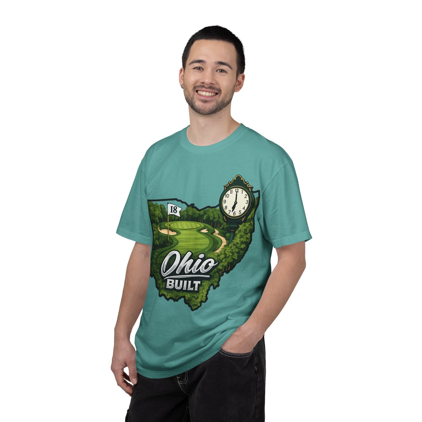 Ohio Built Golf T-Shirt — Vintage Course Map Tee