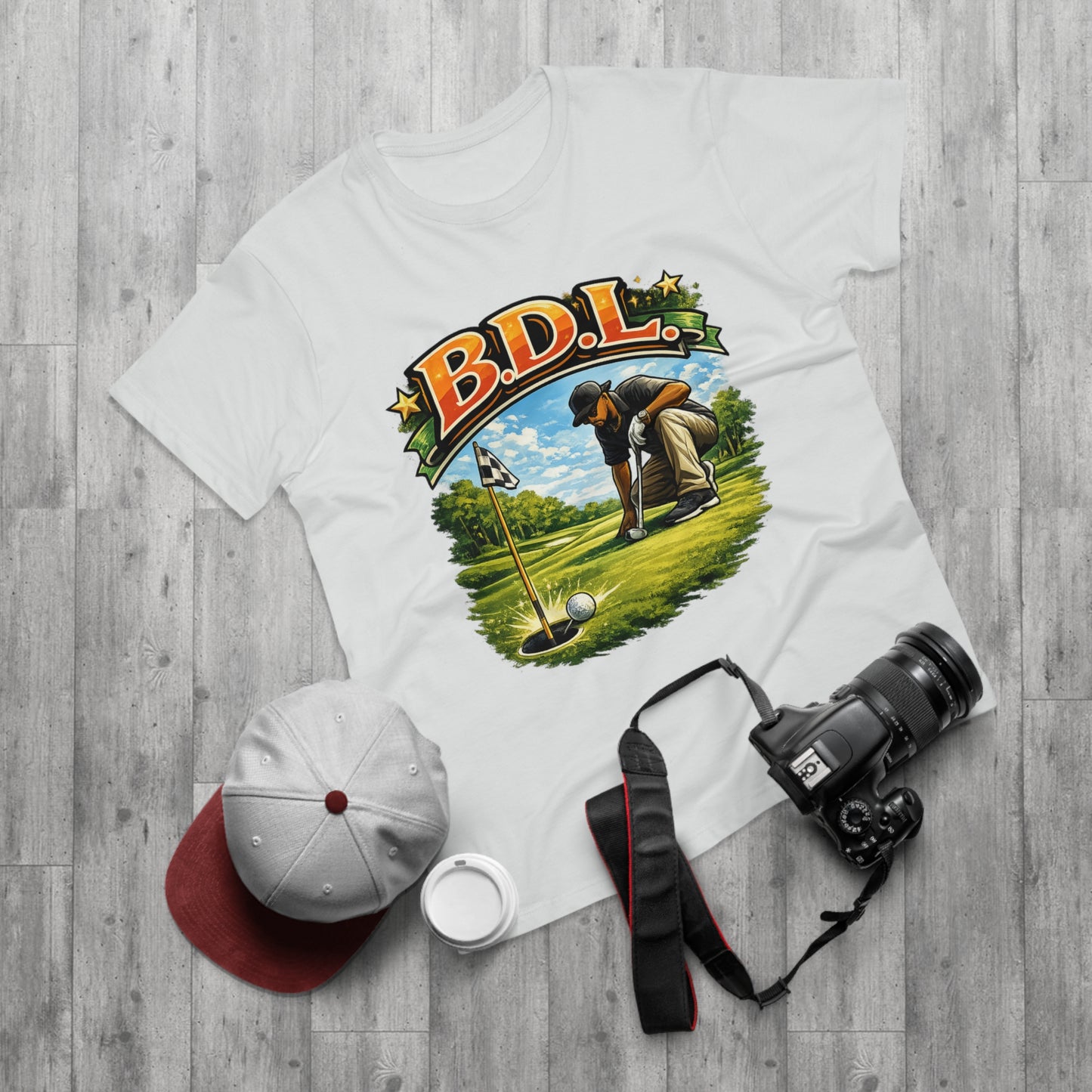 Golf Player Graphic T-Shirt — B.D.L. Vintage Golf Design