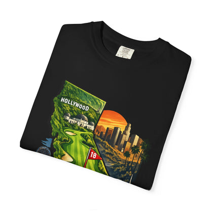 Cali Made T-Shirt — California Golf & Cityscape Tee