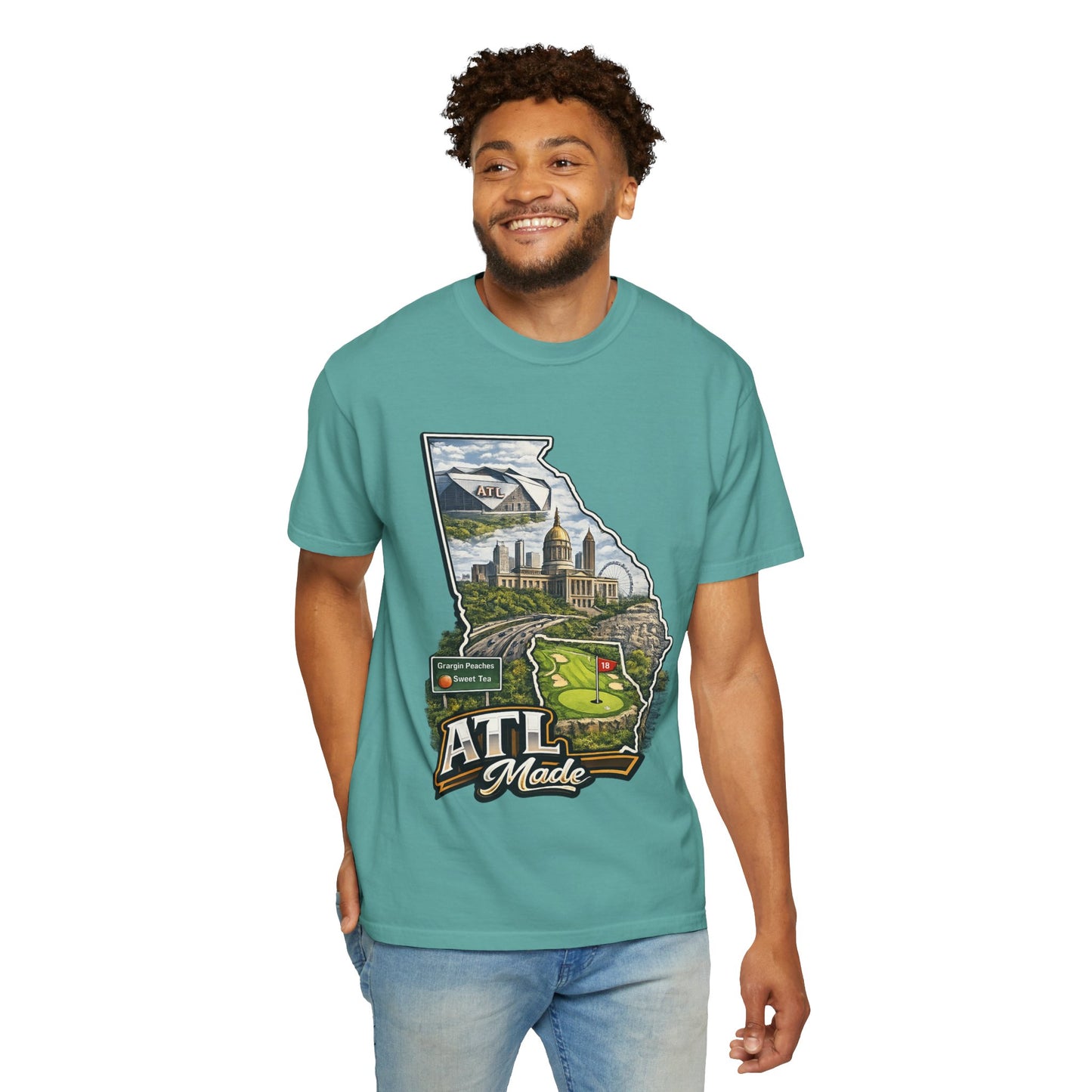 Atlanta Golf Map T-Shirt — ATL Made Vintage Cityscape Tee