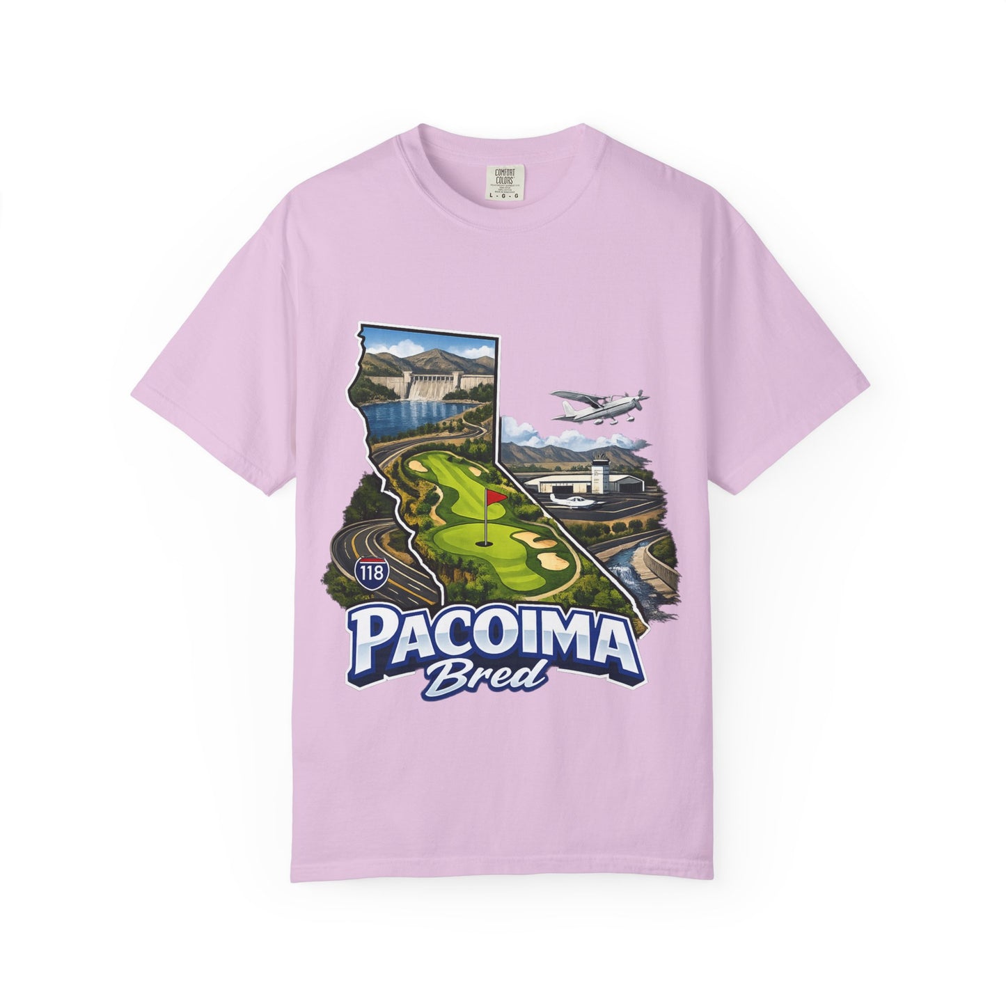 Pacoima Bred Graphic T-Shirt — Vintage Los Angeles Golf & Aviation Design