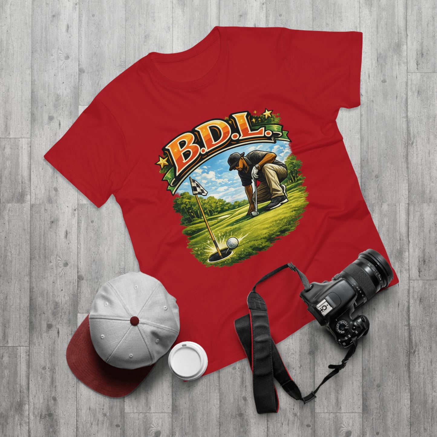 Golf Player Graphic T-Shirt — B.D.L. Vintage Golf Design
