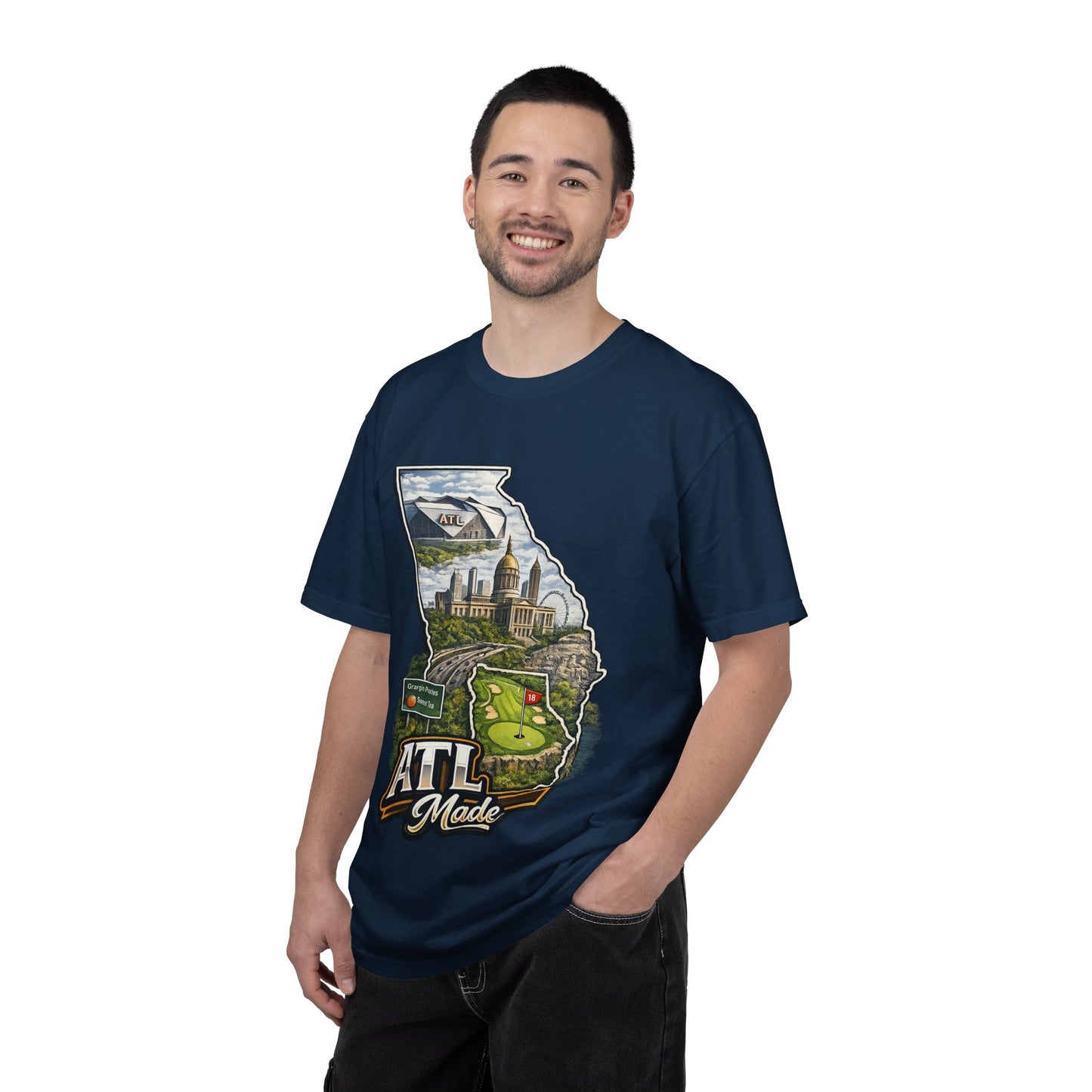 Atlanta Golf Map T-Shirt — ATL Made Vintage Cityscape Tee
