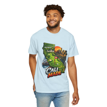 Cali Made T-Shirt — California Golf & Cityscape Tee