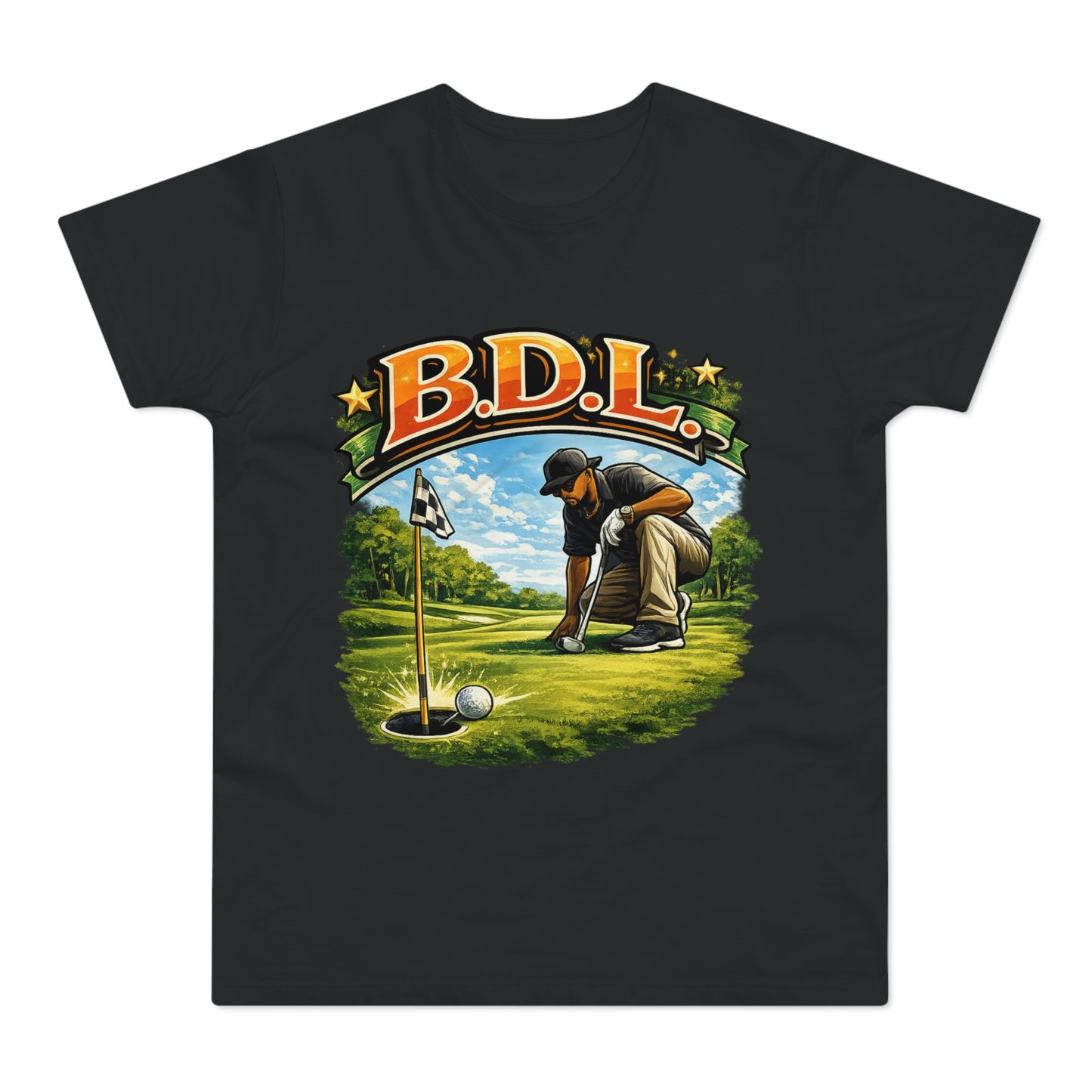 Golf Player Graphic T-Shirt — B.D.L. Vintage Golf Design