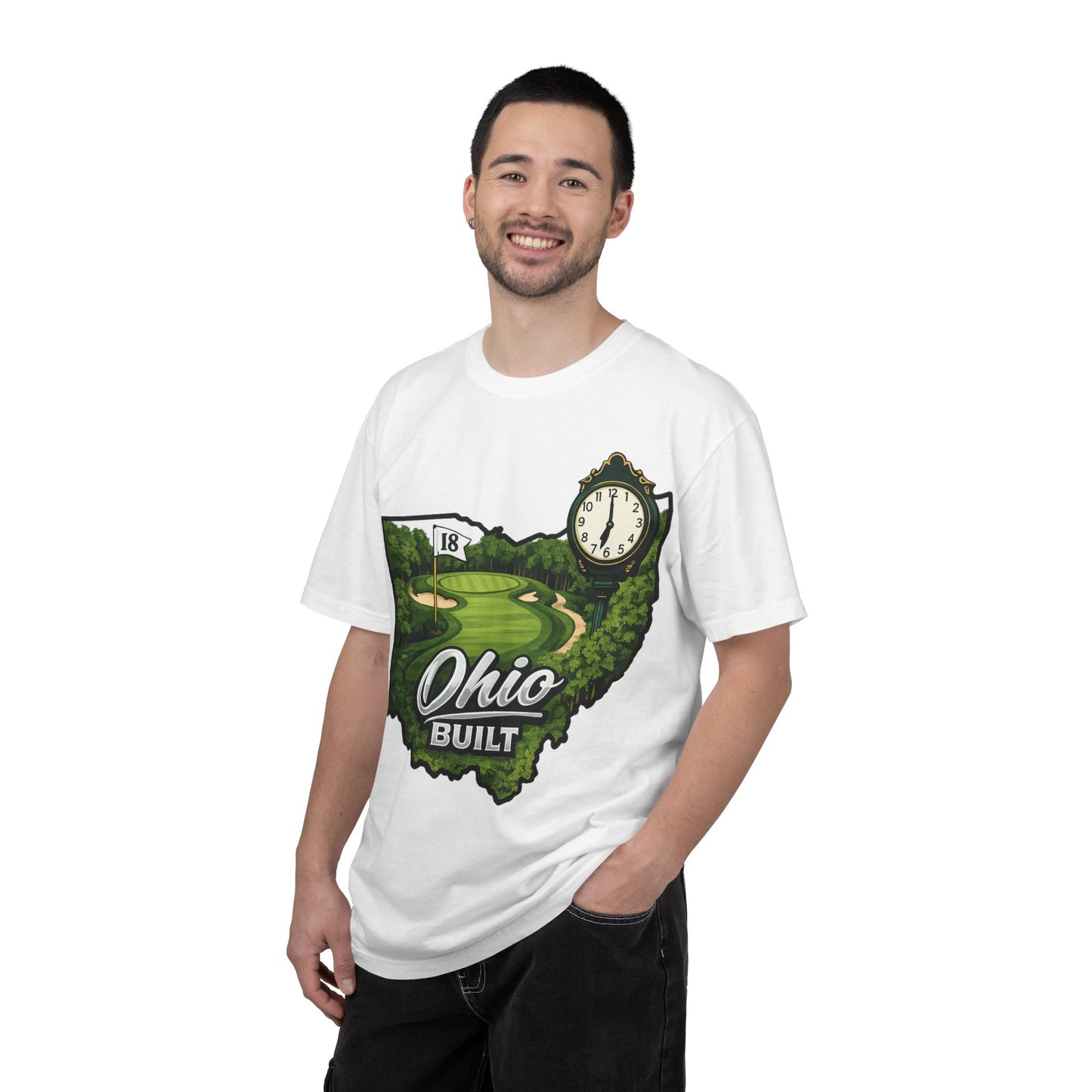 Ohio Built Golf T-Shirt — Vintage Course Map Tee