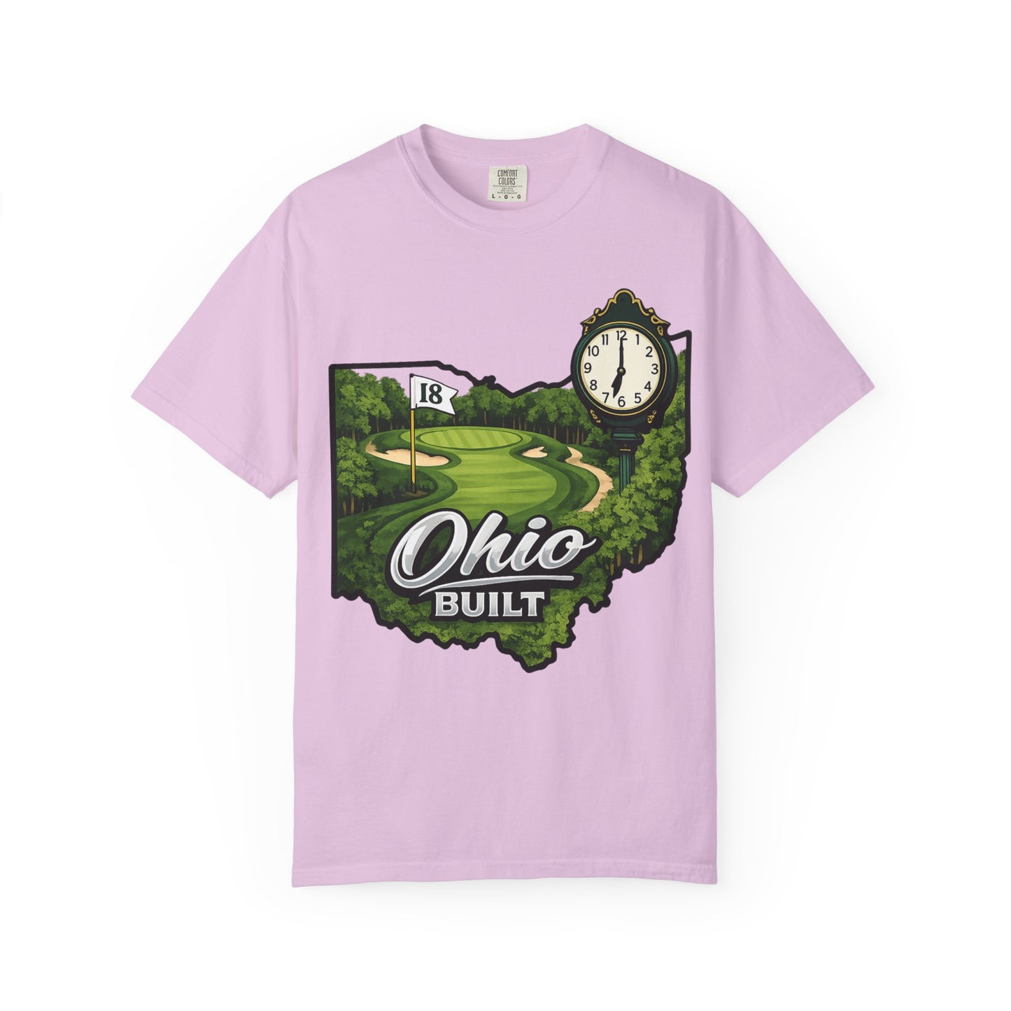 Ohio Built Golf T-Shirt — Vintage Course Map Tee