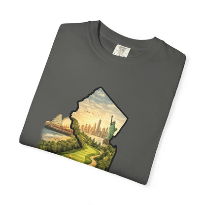 Jersey Made T-Shirt — New Jersey Scenic State Map Graphic Tee