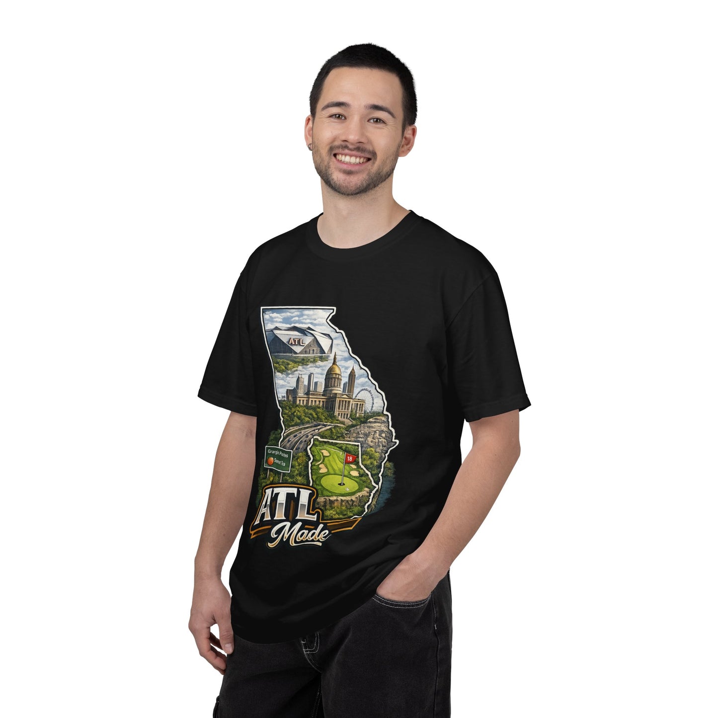 Atlanta Golf Map T-Shirt — ATL Made Vintage Cityscape Tee